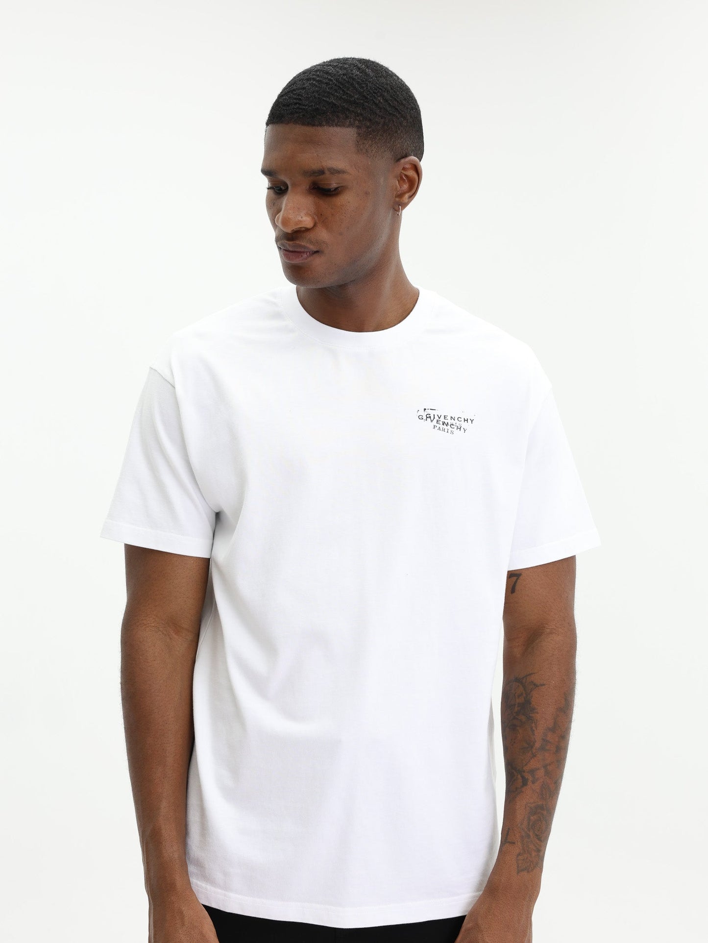 Givenchy T-Shirt With Stamp Print White