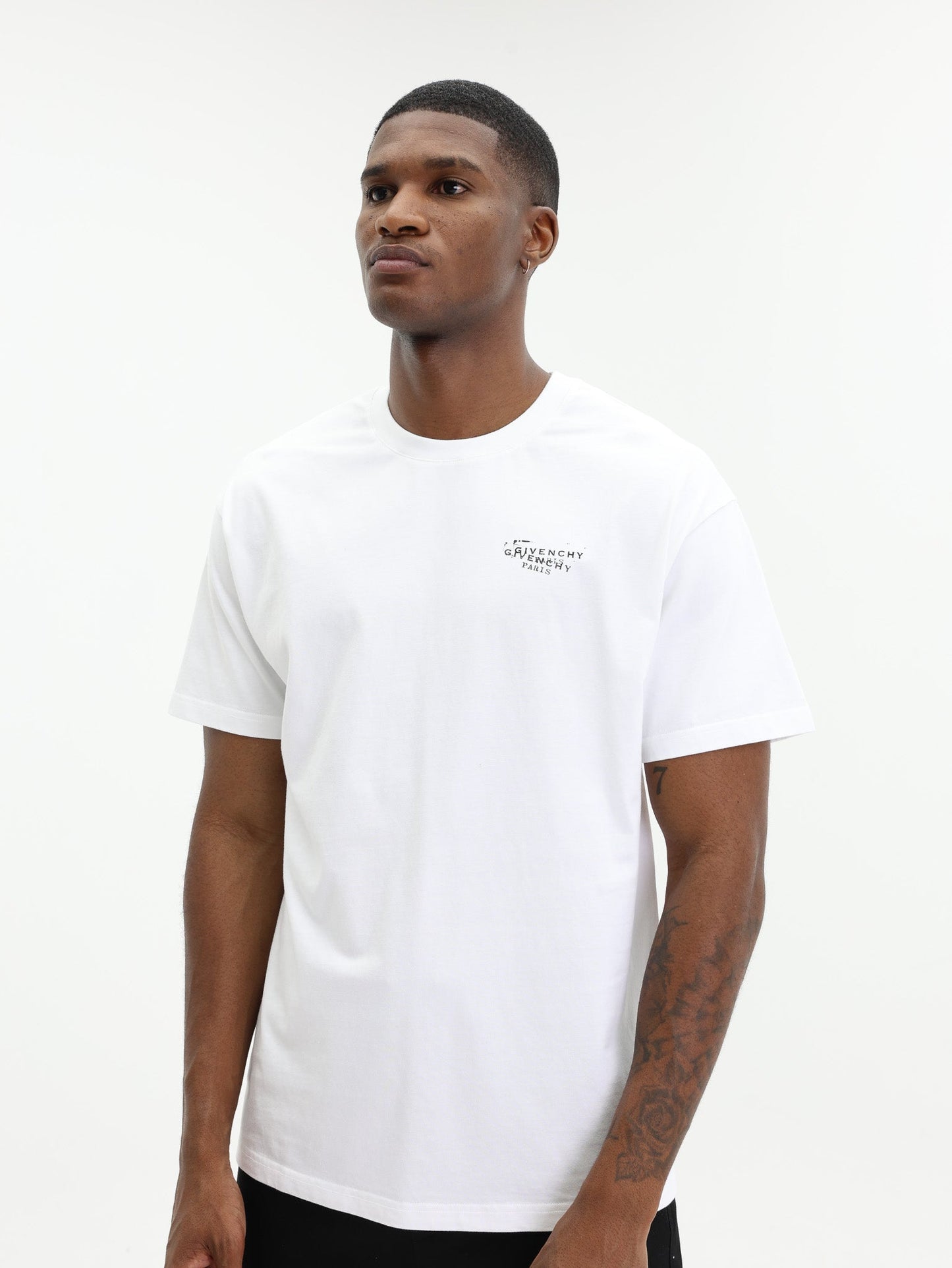 Givenchy T-Shirt With Stamp Print White