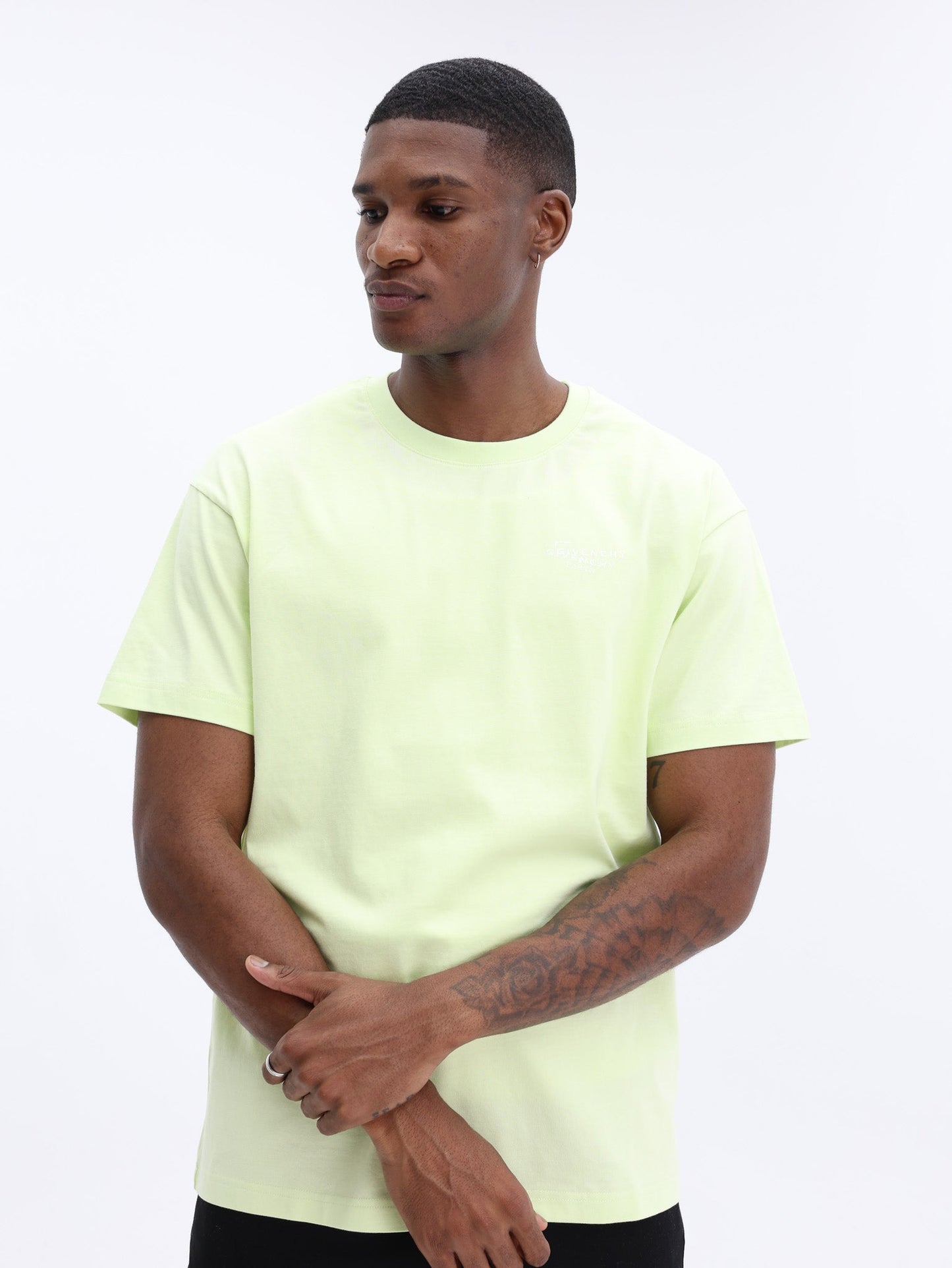 Givenchy T-Shirt With Stamp Print Pale Green