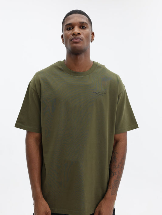 Givenchy T-Shirt With Stamp Print Khaki