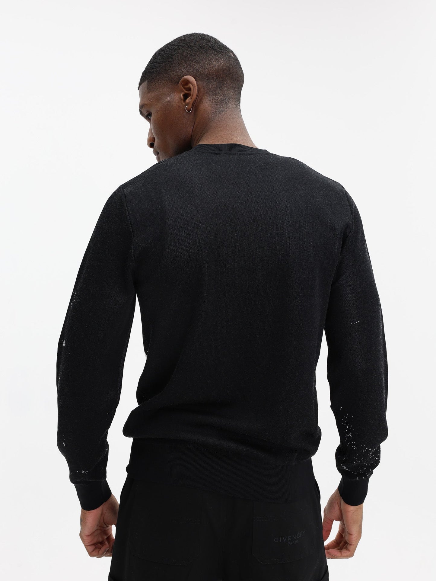 Givenchy Graphic Print Sweater Jacquard Black