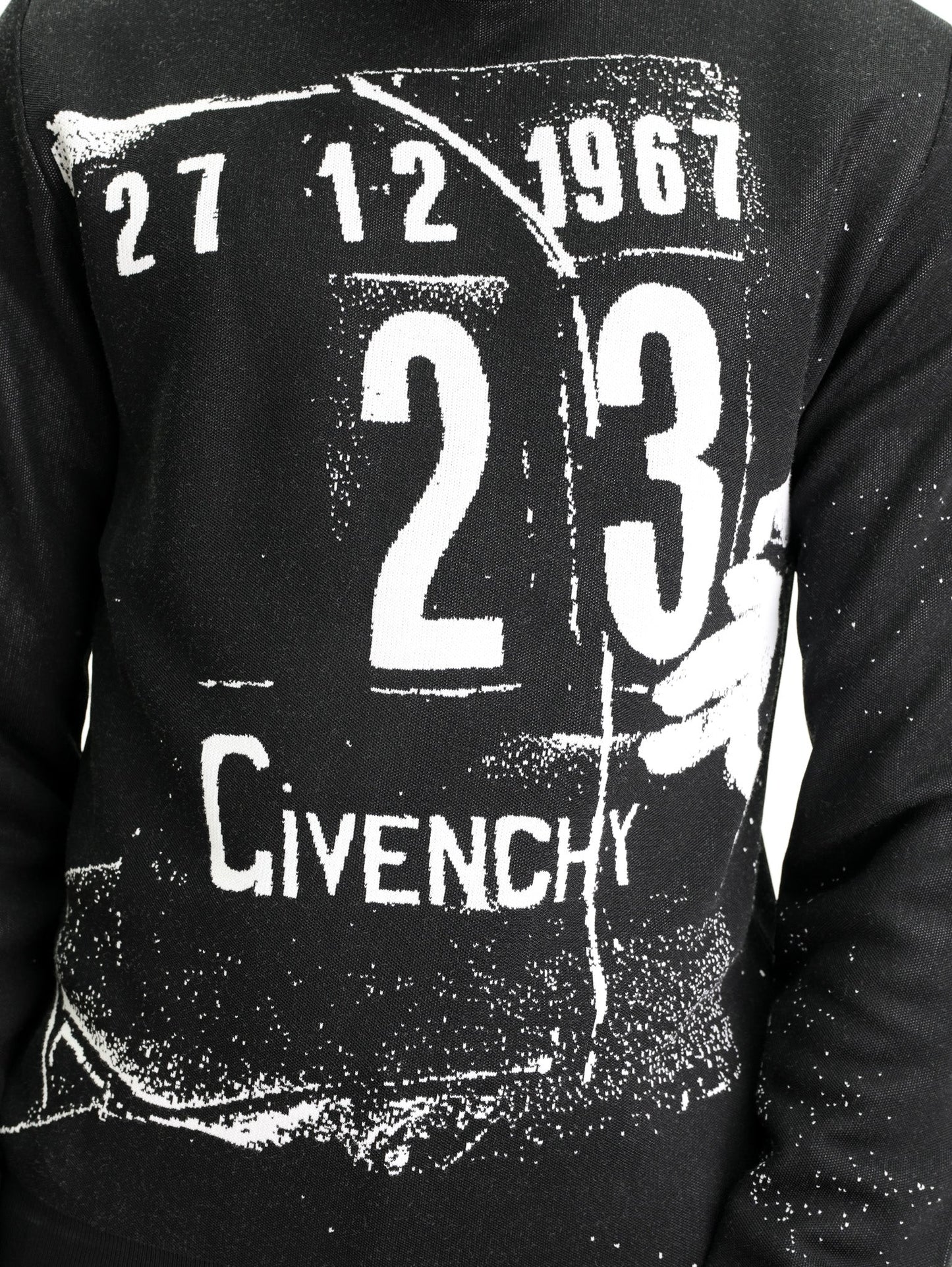 Givenchy Graphic Print Sweater Jacquard Black