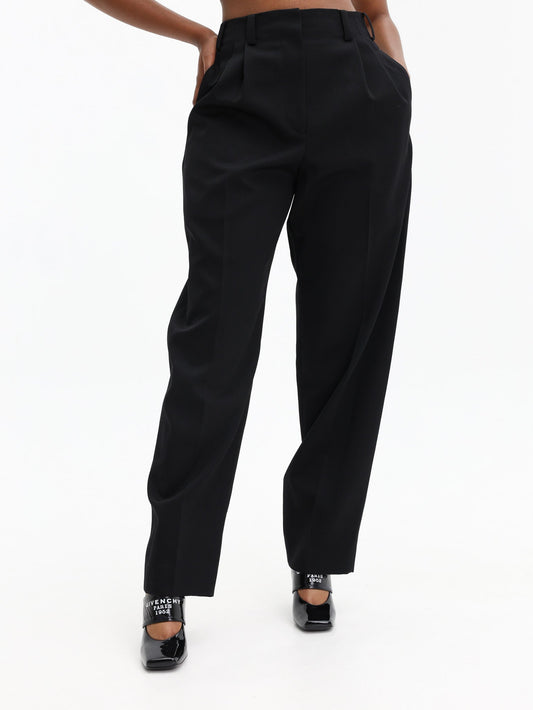Givenchy Double Pleated Trousers Black