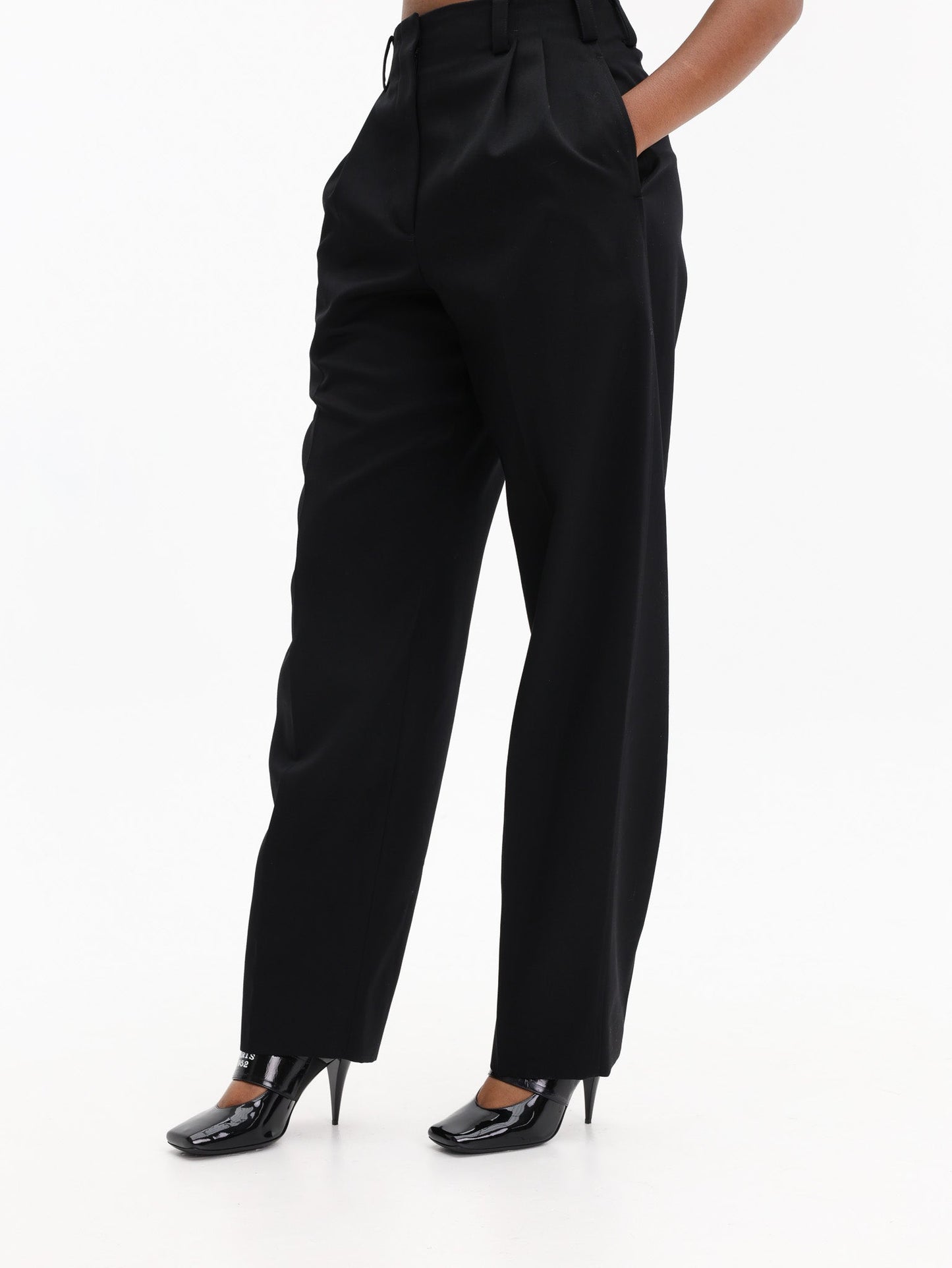 Givenchy Double Pleated Trousers Black