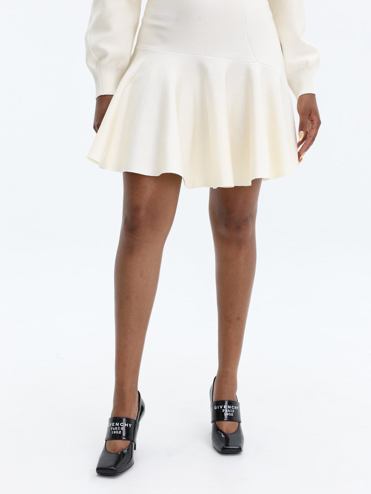 Givenchy Flared Mini Skirt Ivory