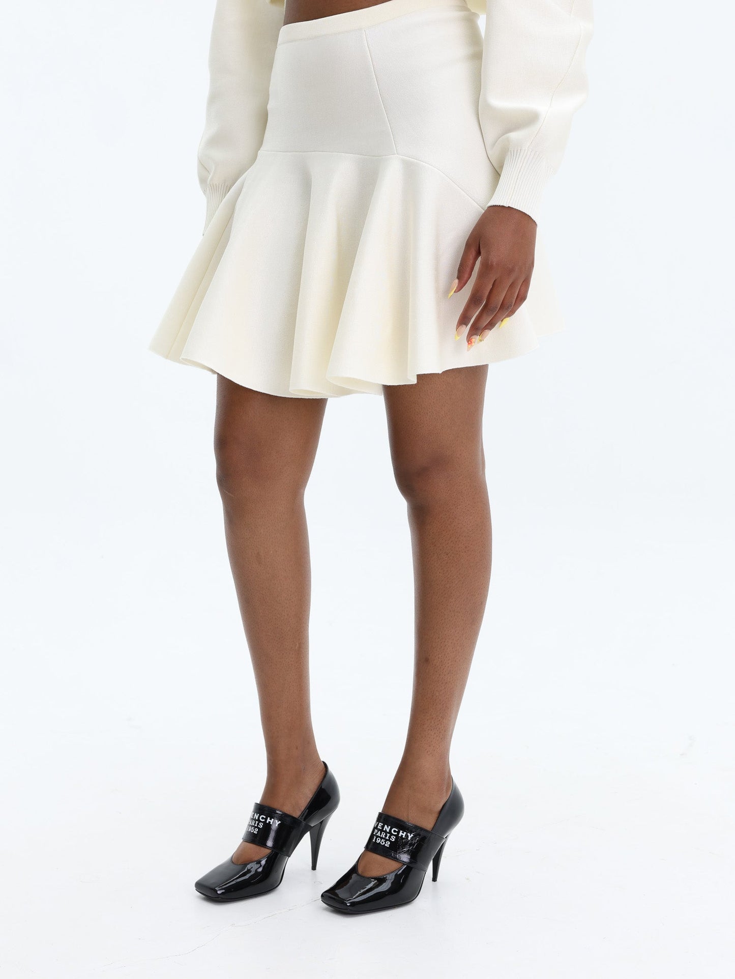 Givenchy Flared Mini Skirt Ivory