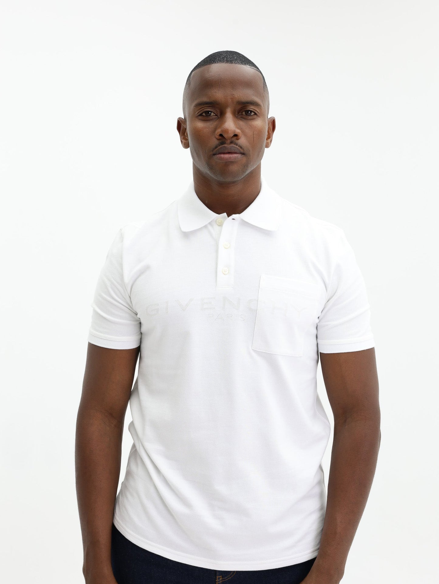Givenchy Polo Jacquard White