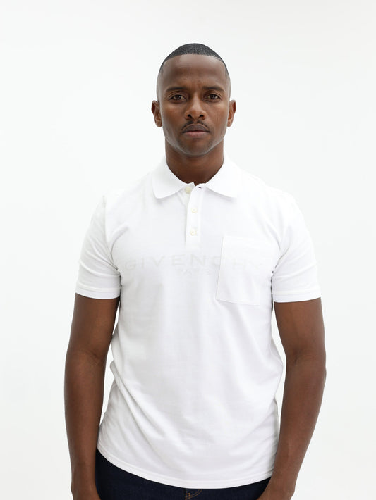 Givenchy Polo Jacquard White