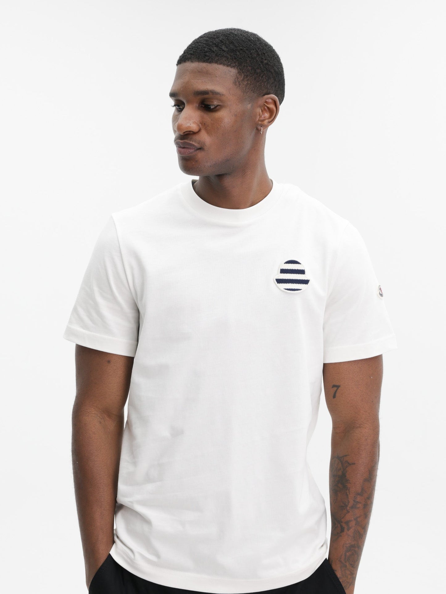 Moncler Shirt Logo White