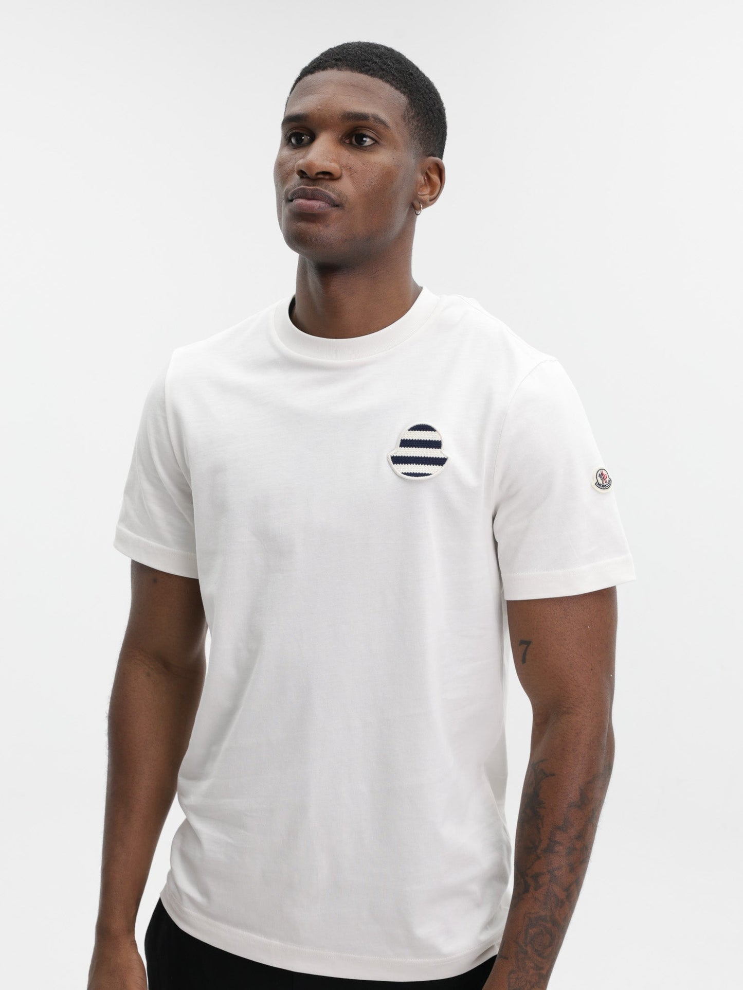 Moncler Shirt Logo White