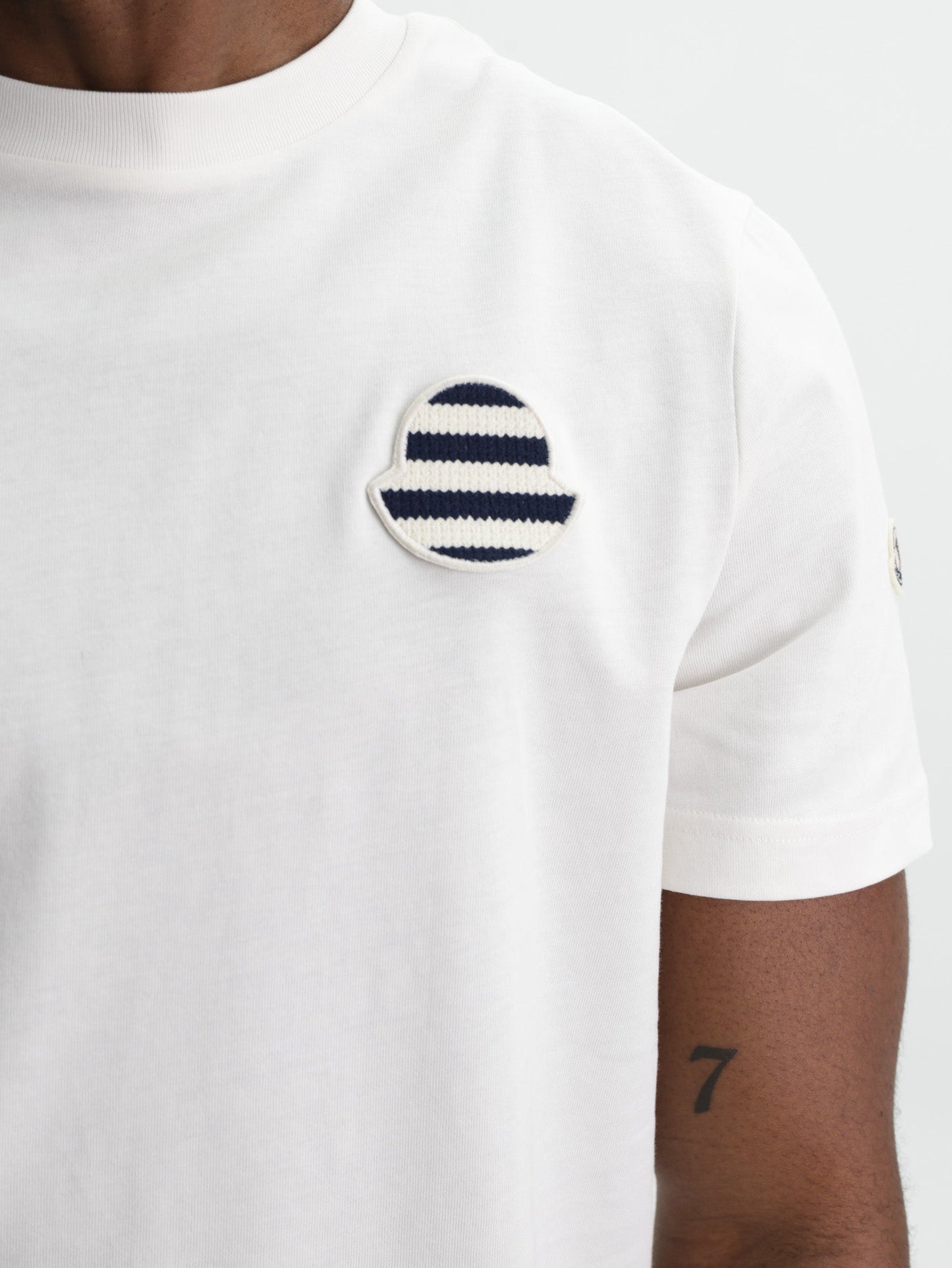 Moncler Shirt Logo White