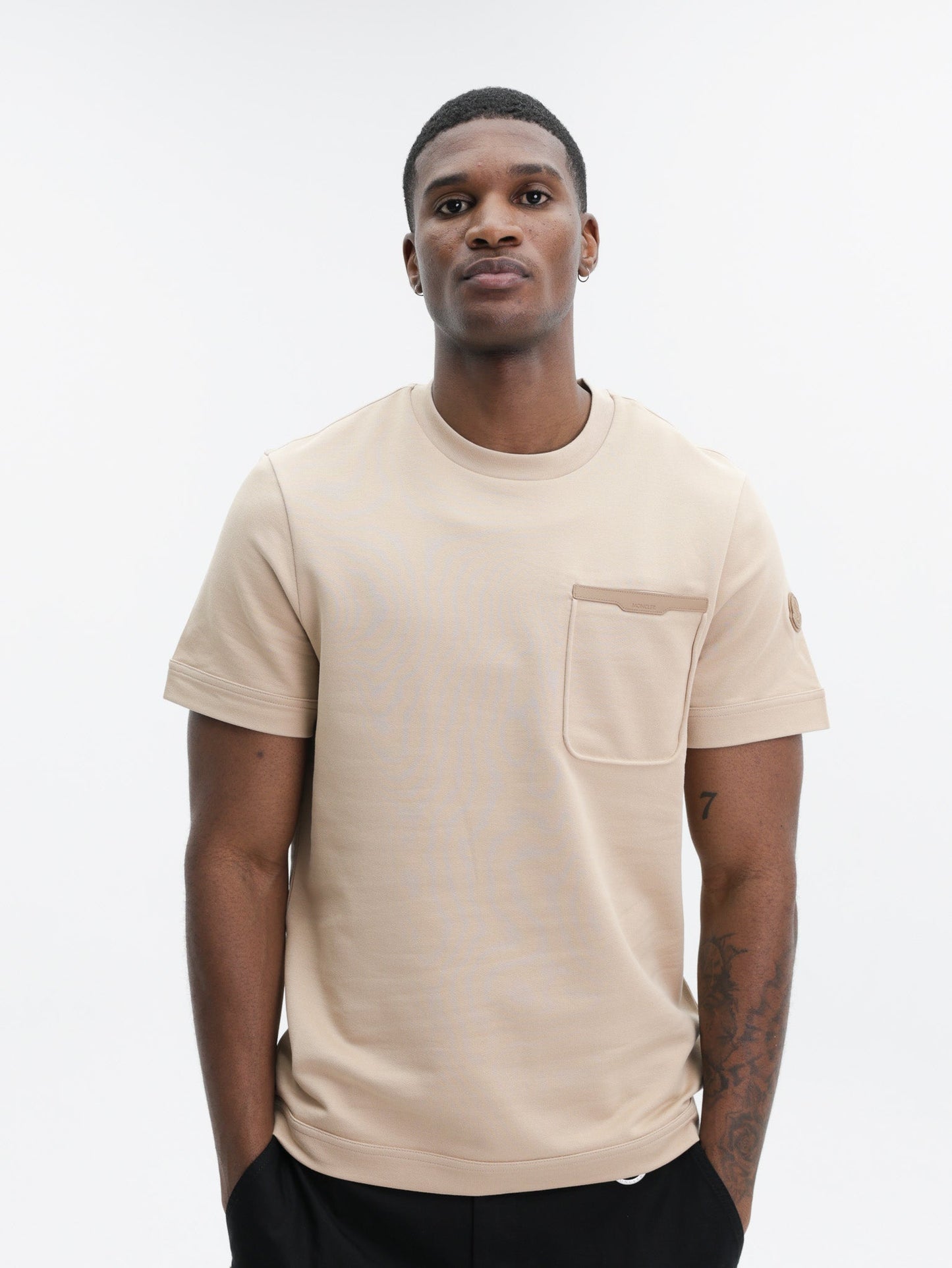 Moncler T-Shirt SS Light Brown