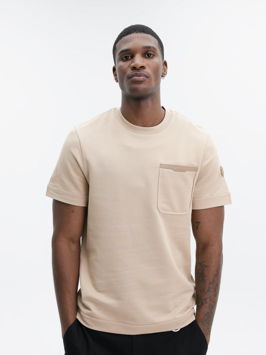 Moncler T-Shirt SS Light Brown