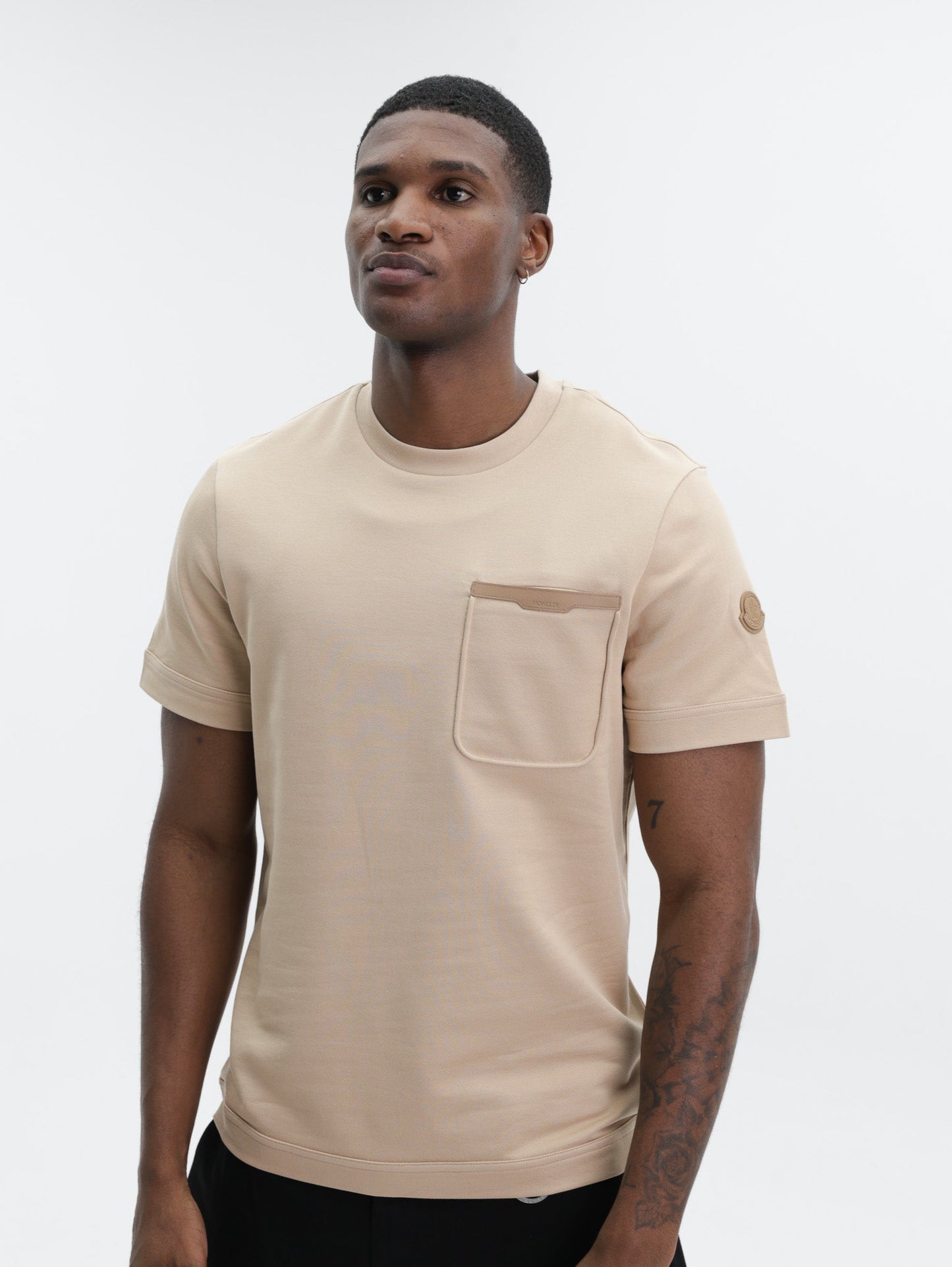 Moncler T-Shirt SS Light Brown