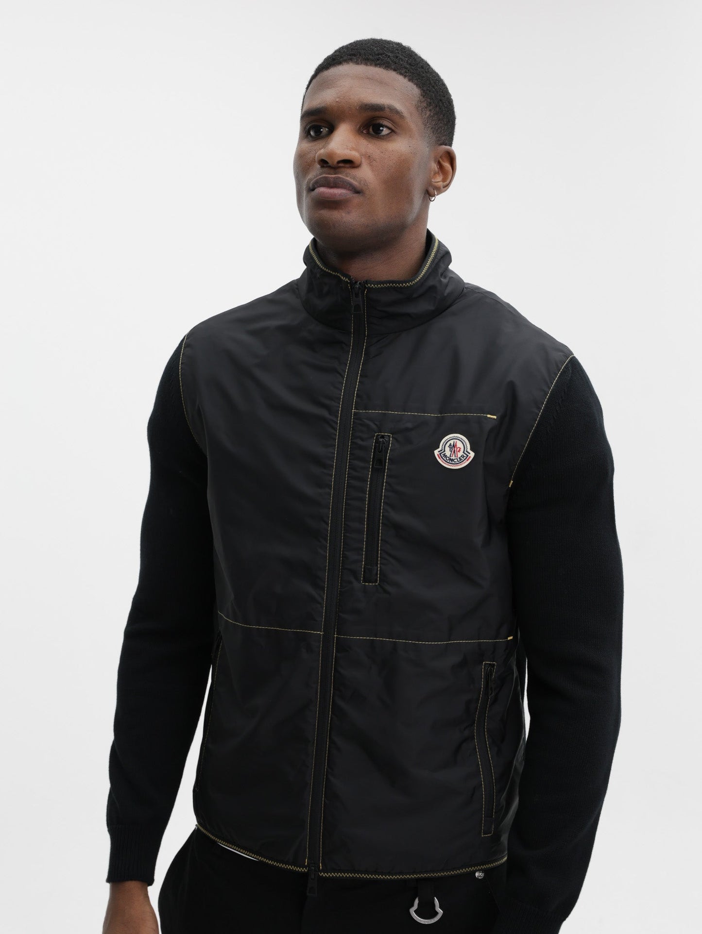 Moncler Cardigan Logo Black