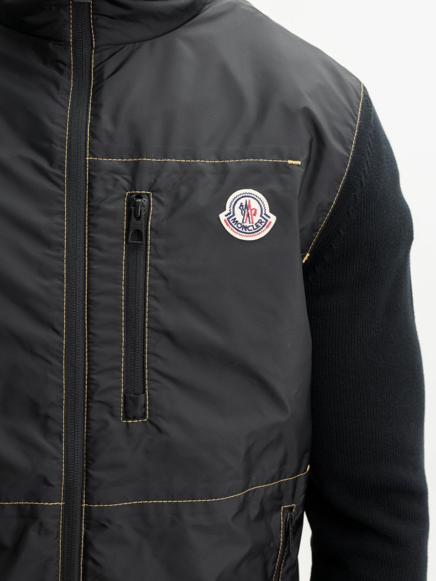 Moncler Cardigan Logo Black