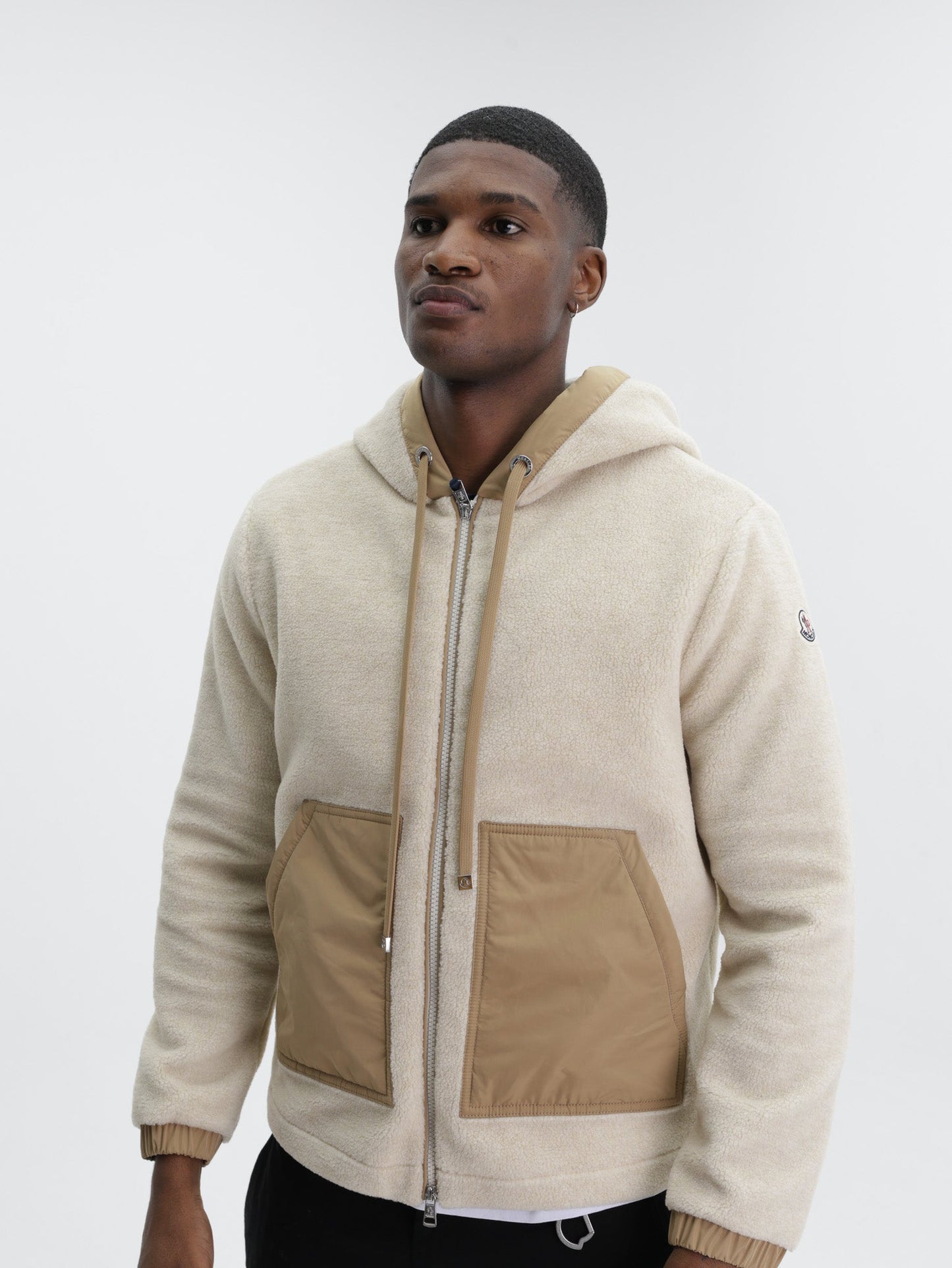 Moncler Cardigan Zip Up Amber Brown