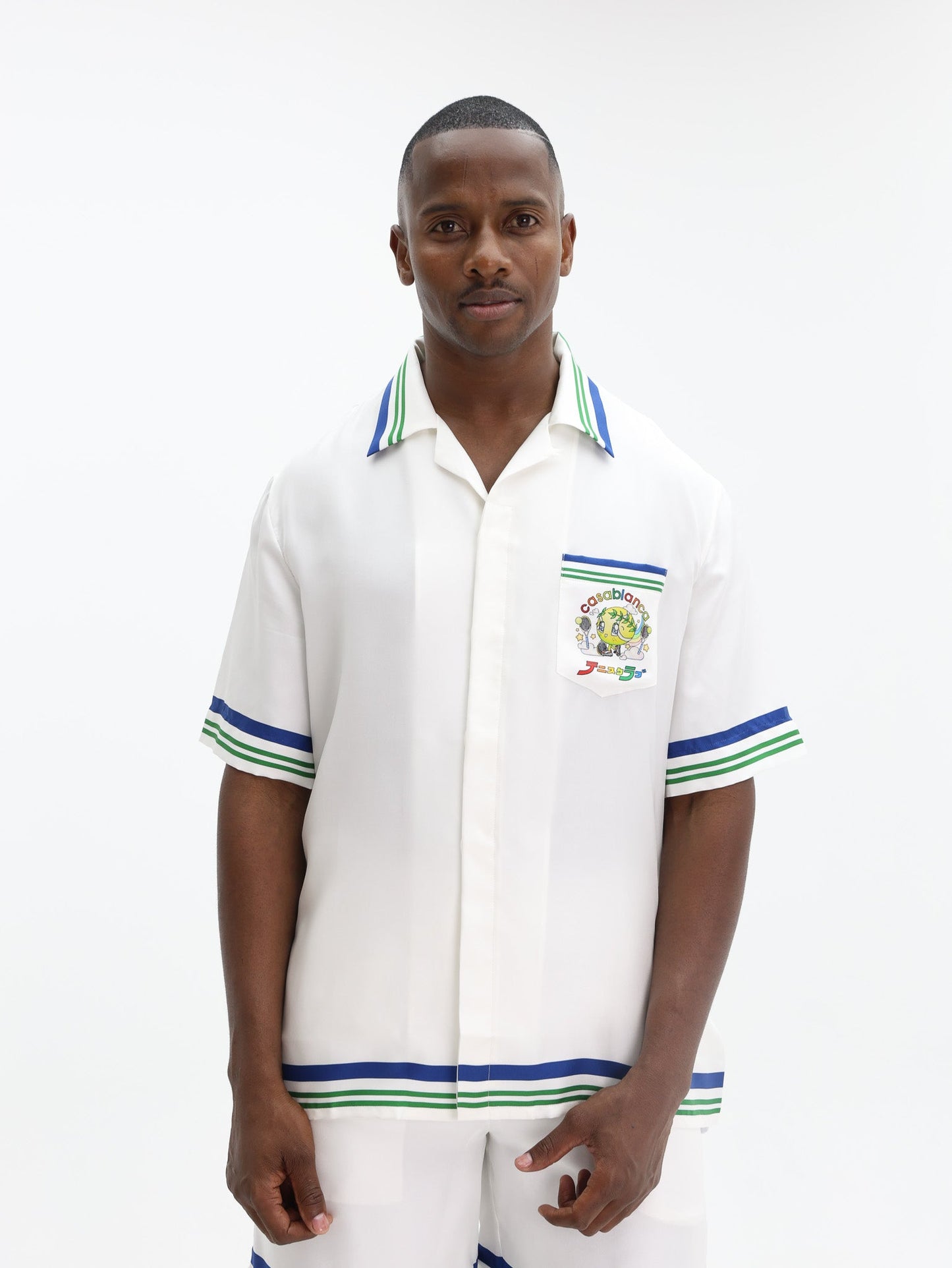 Casablanca Shirt Tennis Mascot Ss White