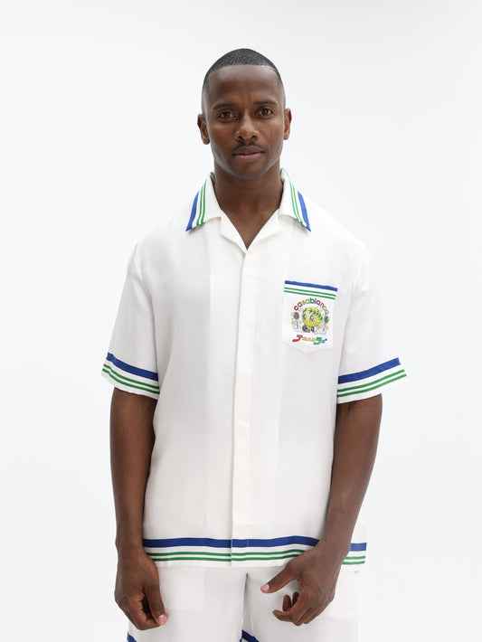 Casablanca Shirt Tennis Mascot Ss White