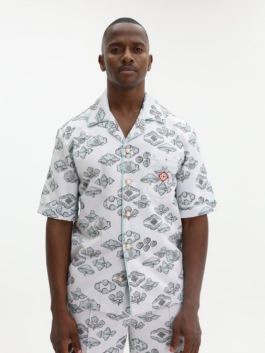 Casablanca Shirt Jacquard Off White-Multi
