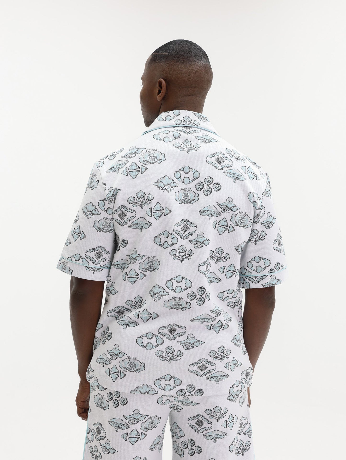 Casablanca Shirt Jacquard Off White-Multi