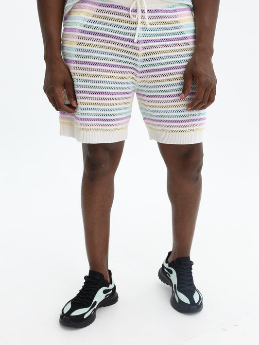 Casablanca Shorts Flower Crochet Multi