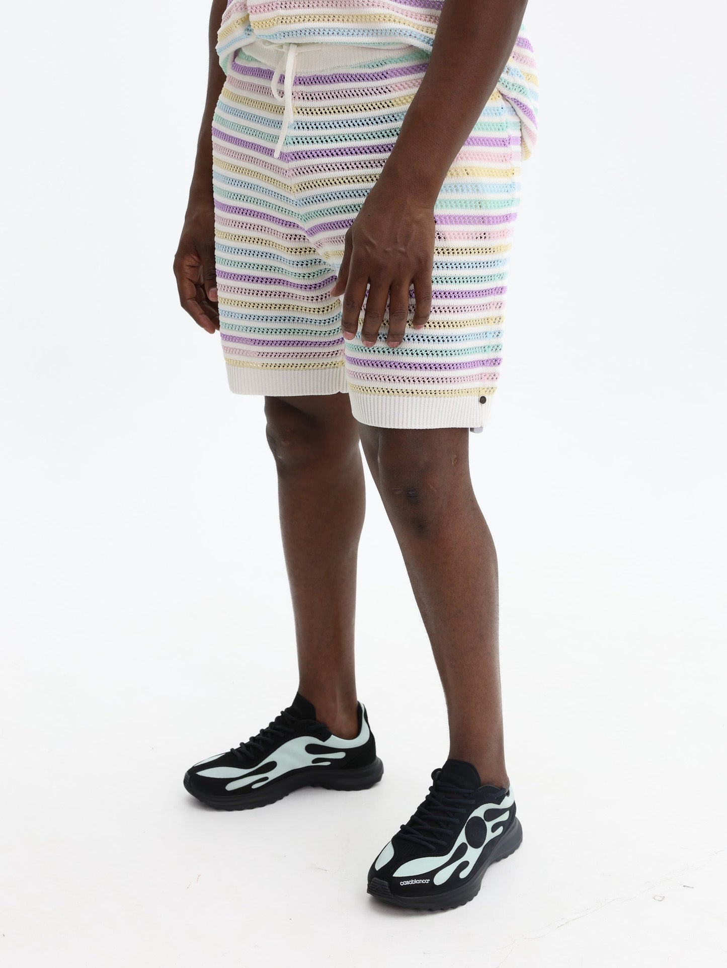 Casablanca Shorts Flower Crochet Multi