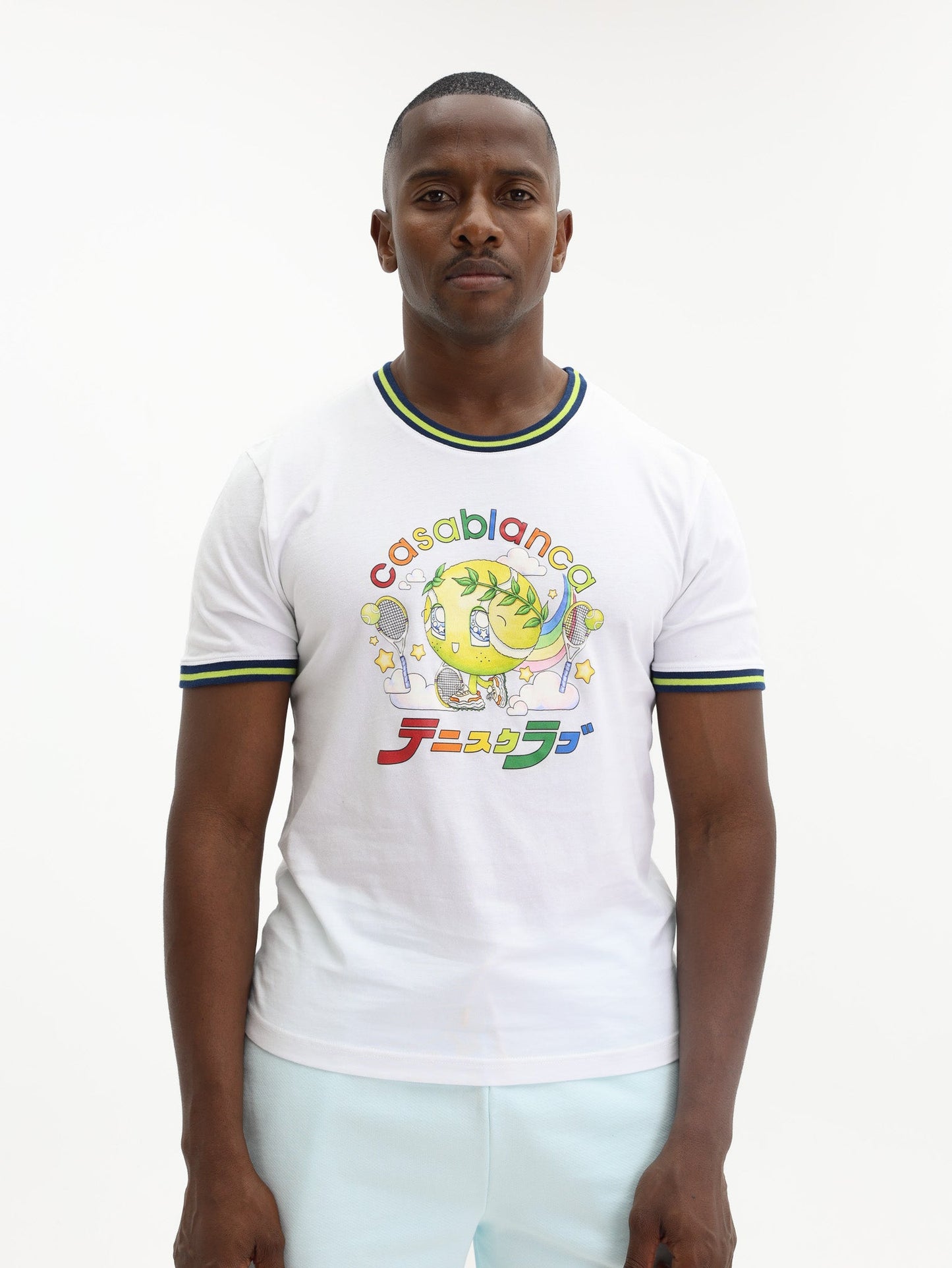 Casablanca T-Shirt Tennis Mascot White