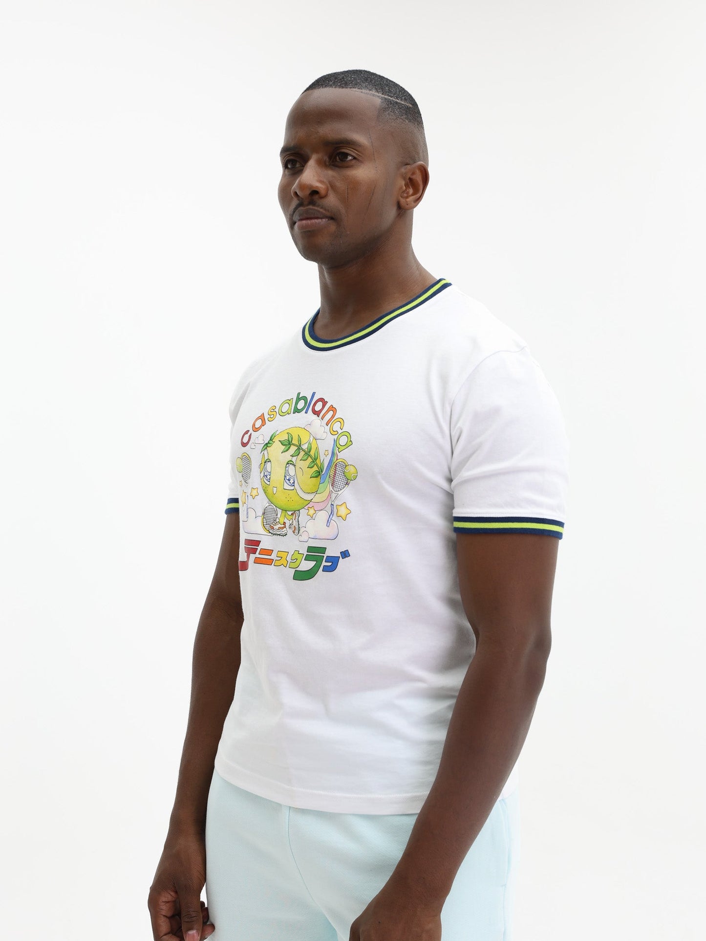 Casablanca T-Shirt Tennis Mascot White