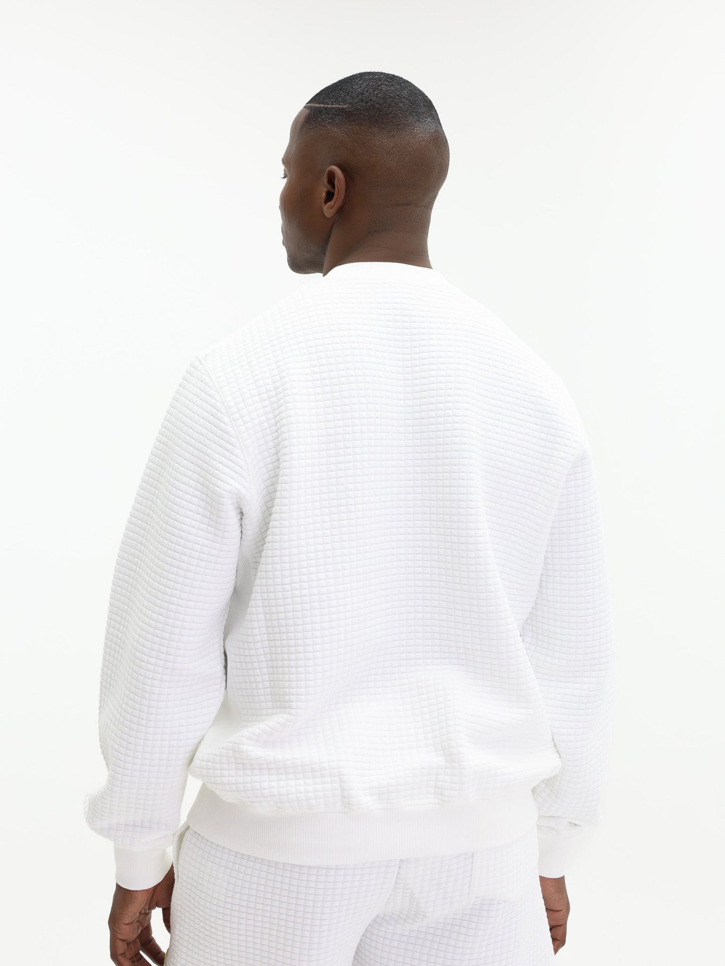 Casablanca Sweater Grid White
