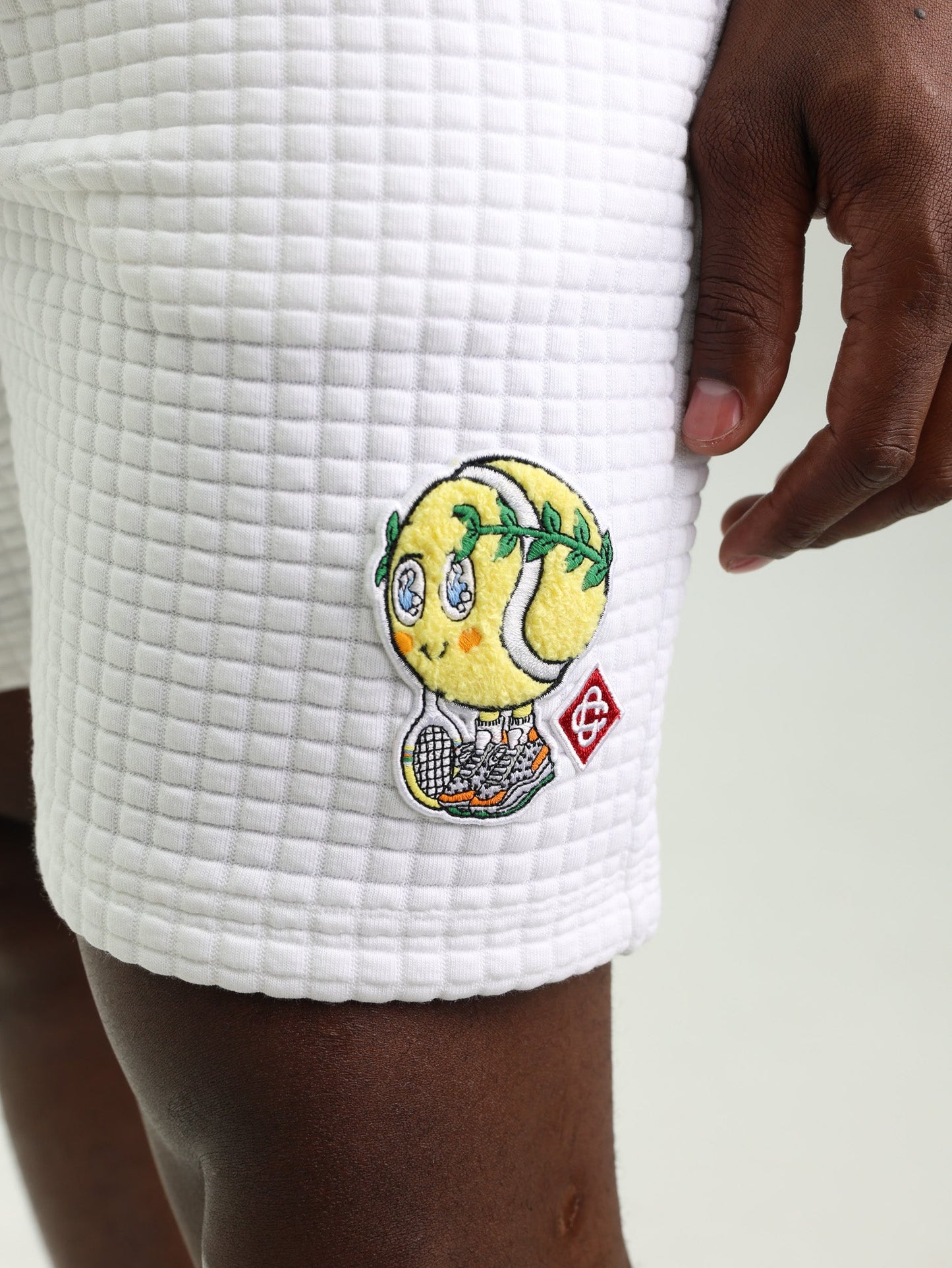 Casablanca Shorts Grid White