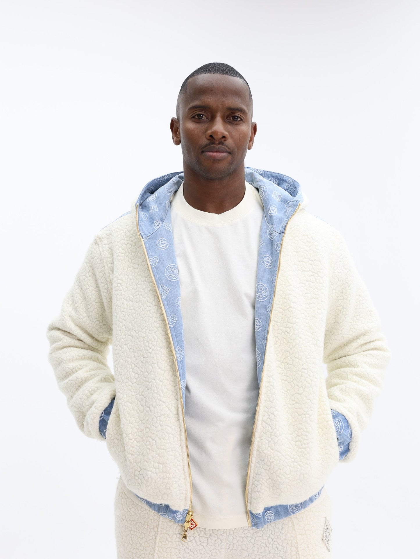 Casablanca Jacket Denim Reversible Bleached