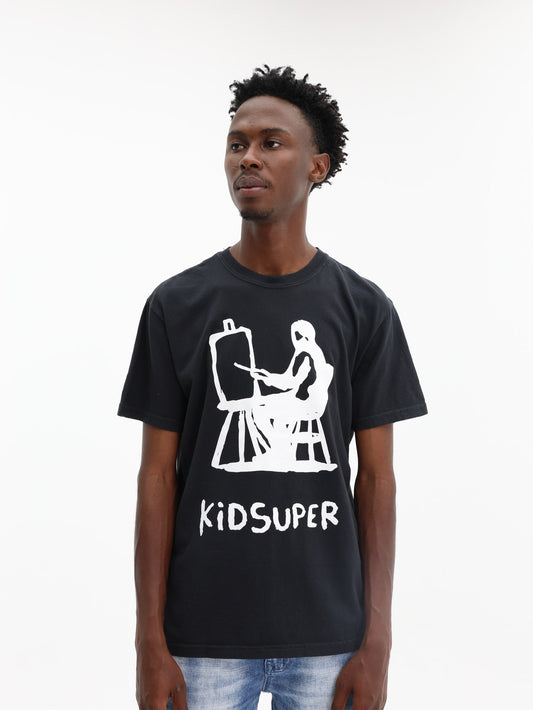 Kidsuper T-Shirt  Graphic Painter Black