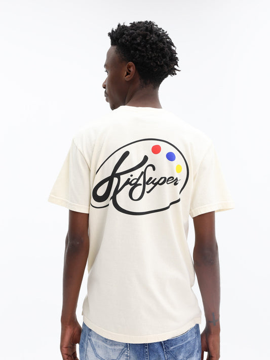 Kidsuper T-Shirt Paint Palette  Cream