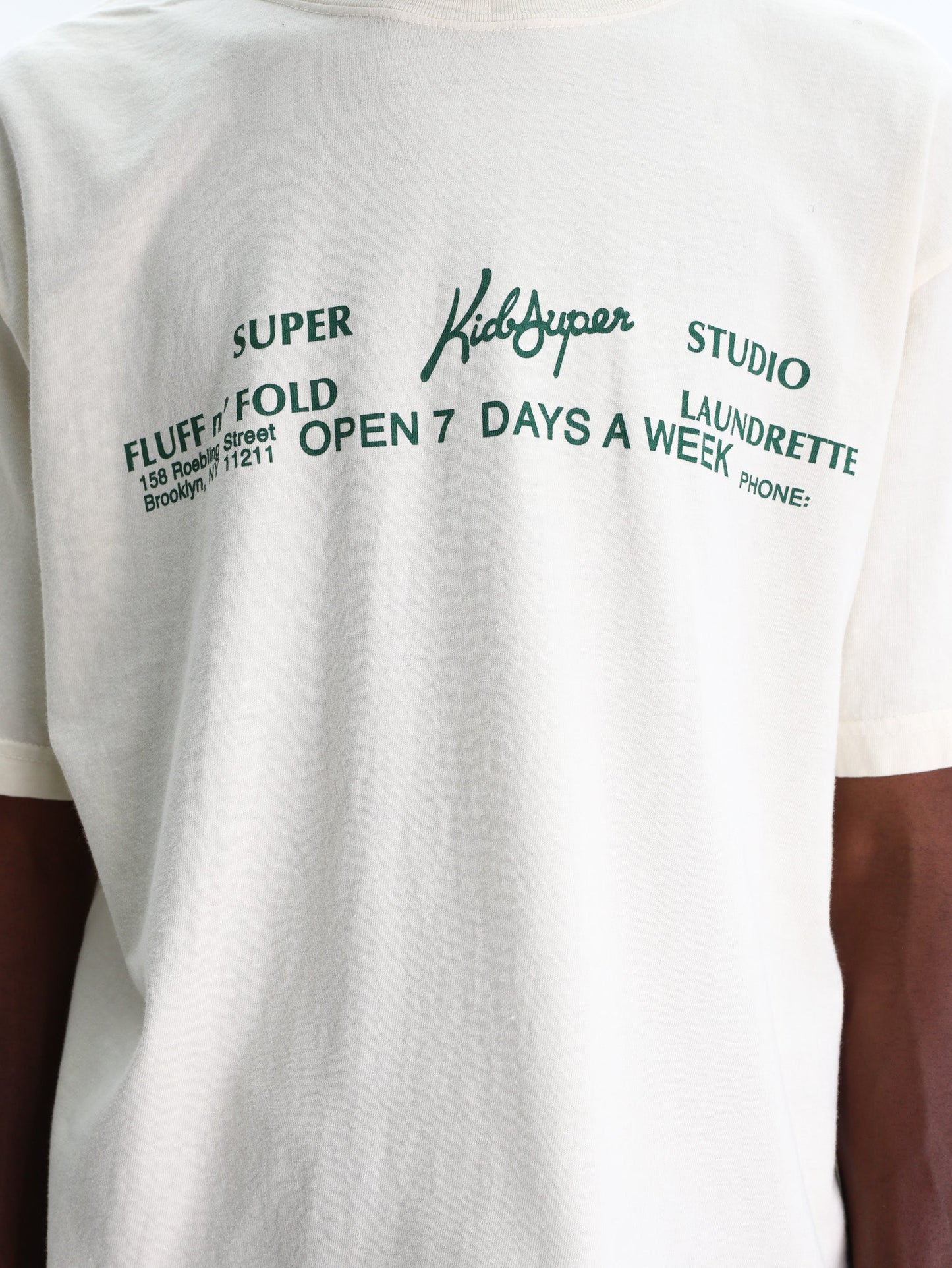 Kidsuper T-Shirt  Inscribed Cream