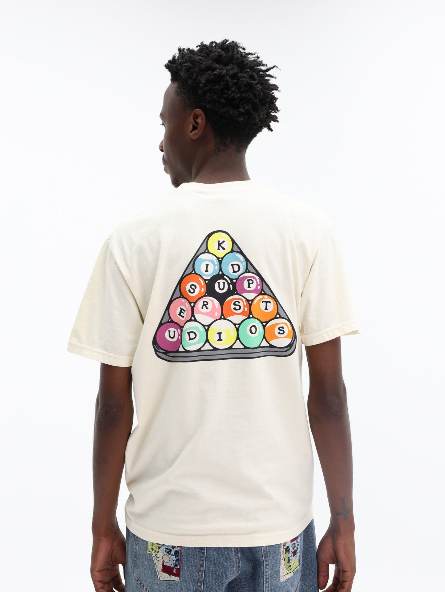 Kidsuper T-Shirt  Billards  Cream