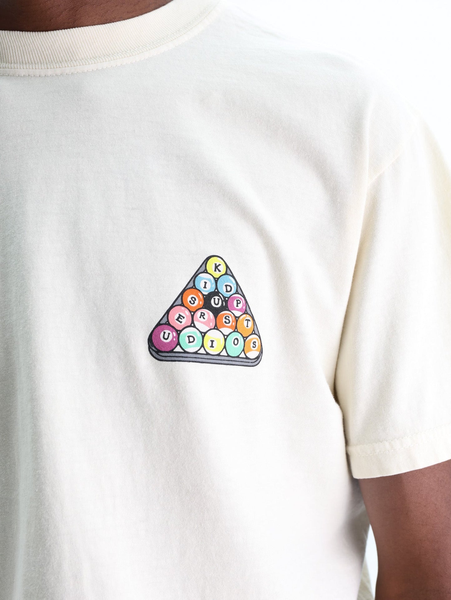 Kidsuper T-Shirt  Billards  Cream