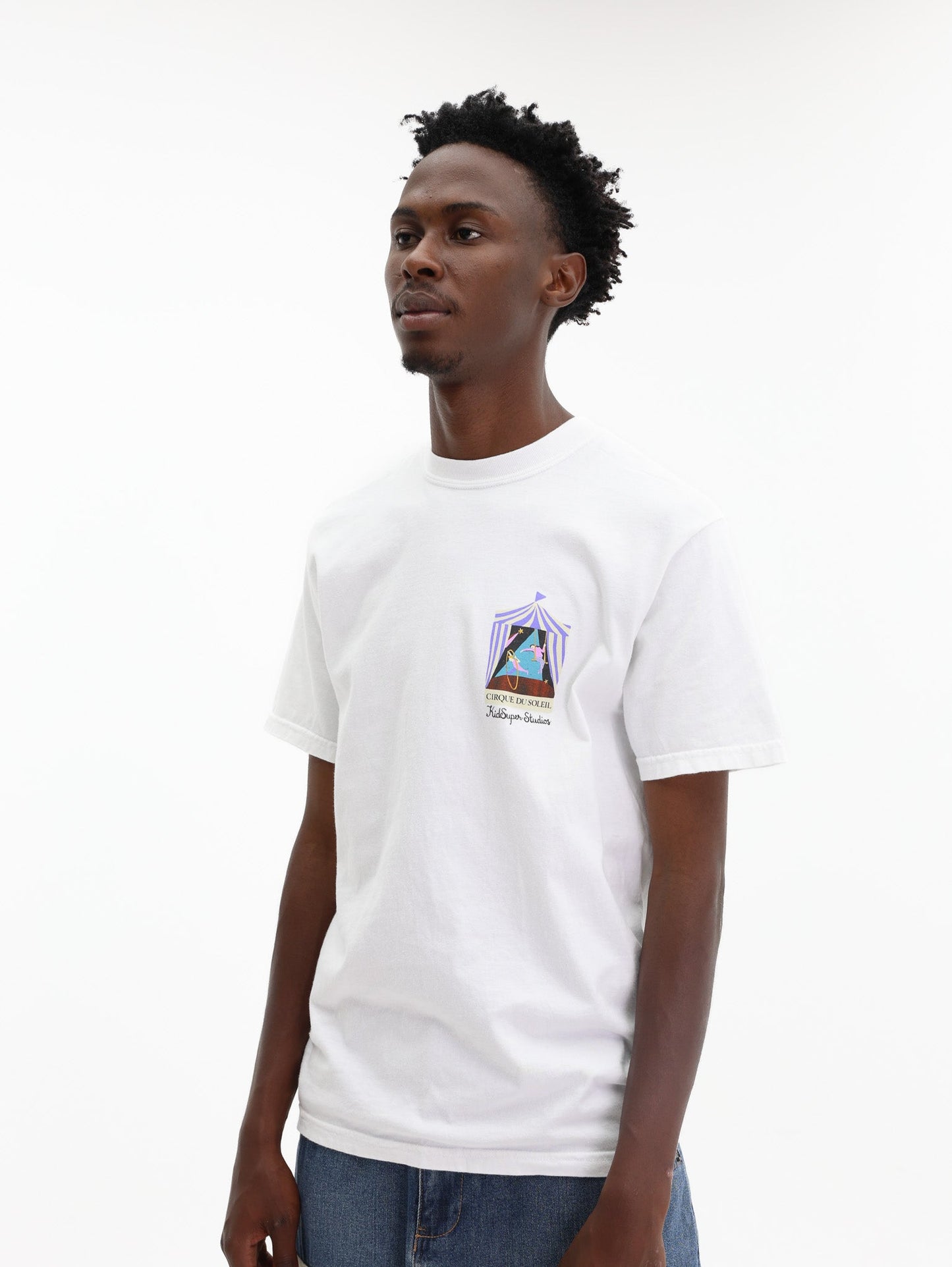 Kidsuper T-Shirt Cirque Du Soleil Flag White