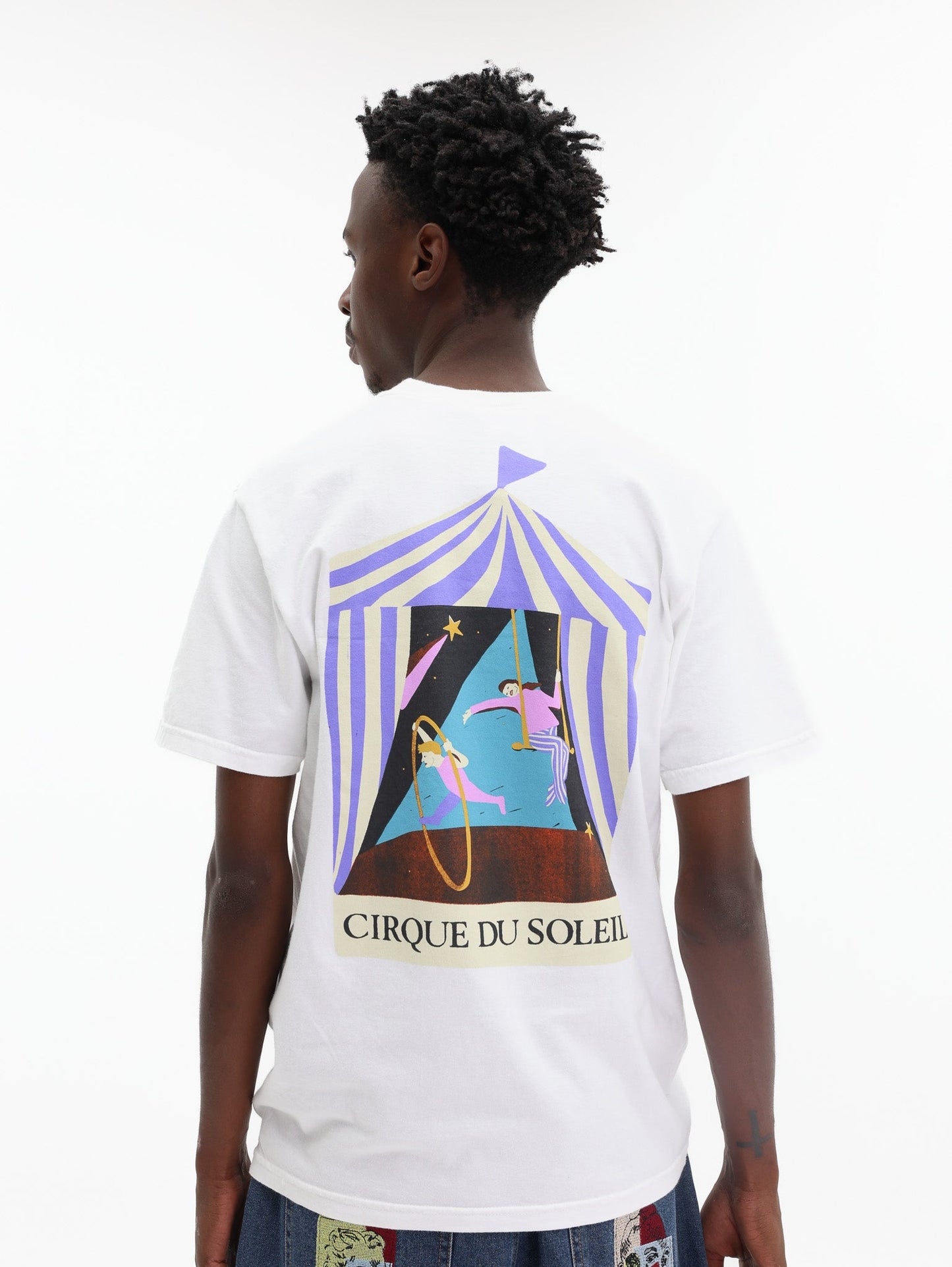 Kidsuper T-Shirt Cirque Du Soleil Flag White