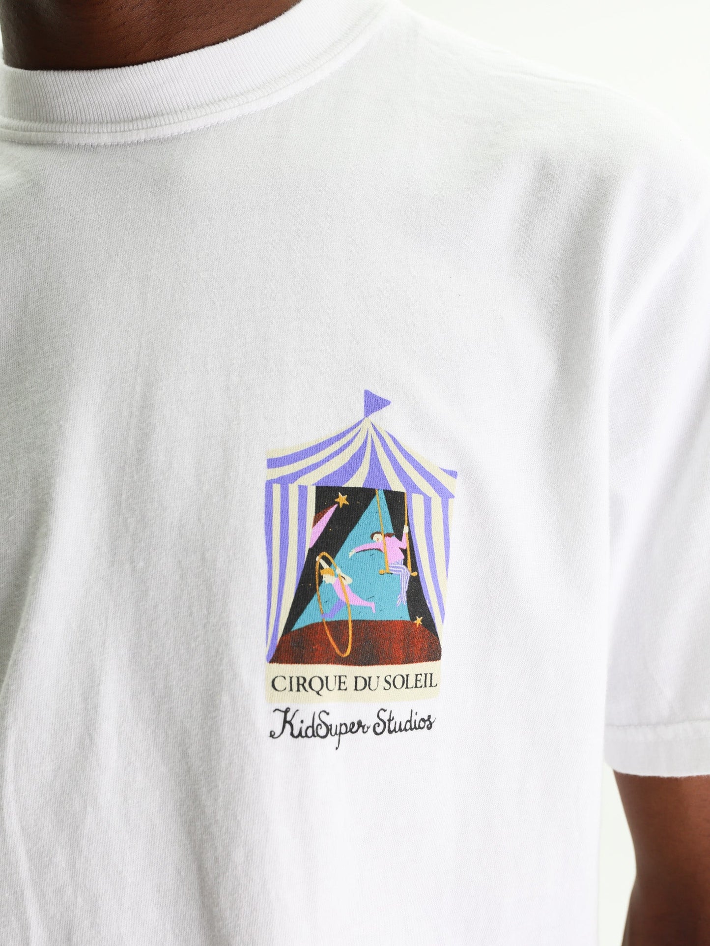 Kidsuper T-Shirt Cirque Du Soleil Flag White