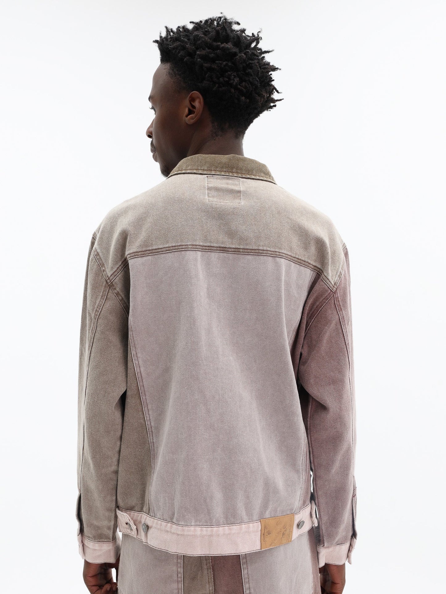 Kidsuper Jacket Patchwork Face Colorblocked Twill Brown