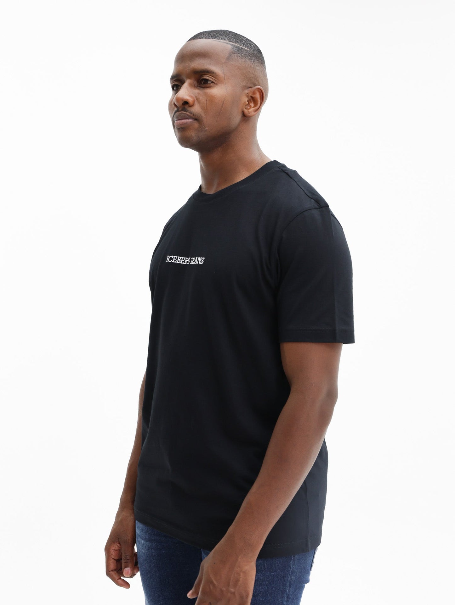 Iceberg T-Shirt Embro Logo Double Decker Back Print White