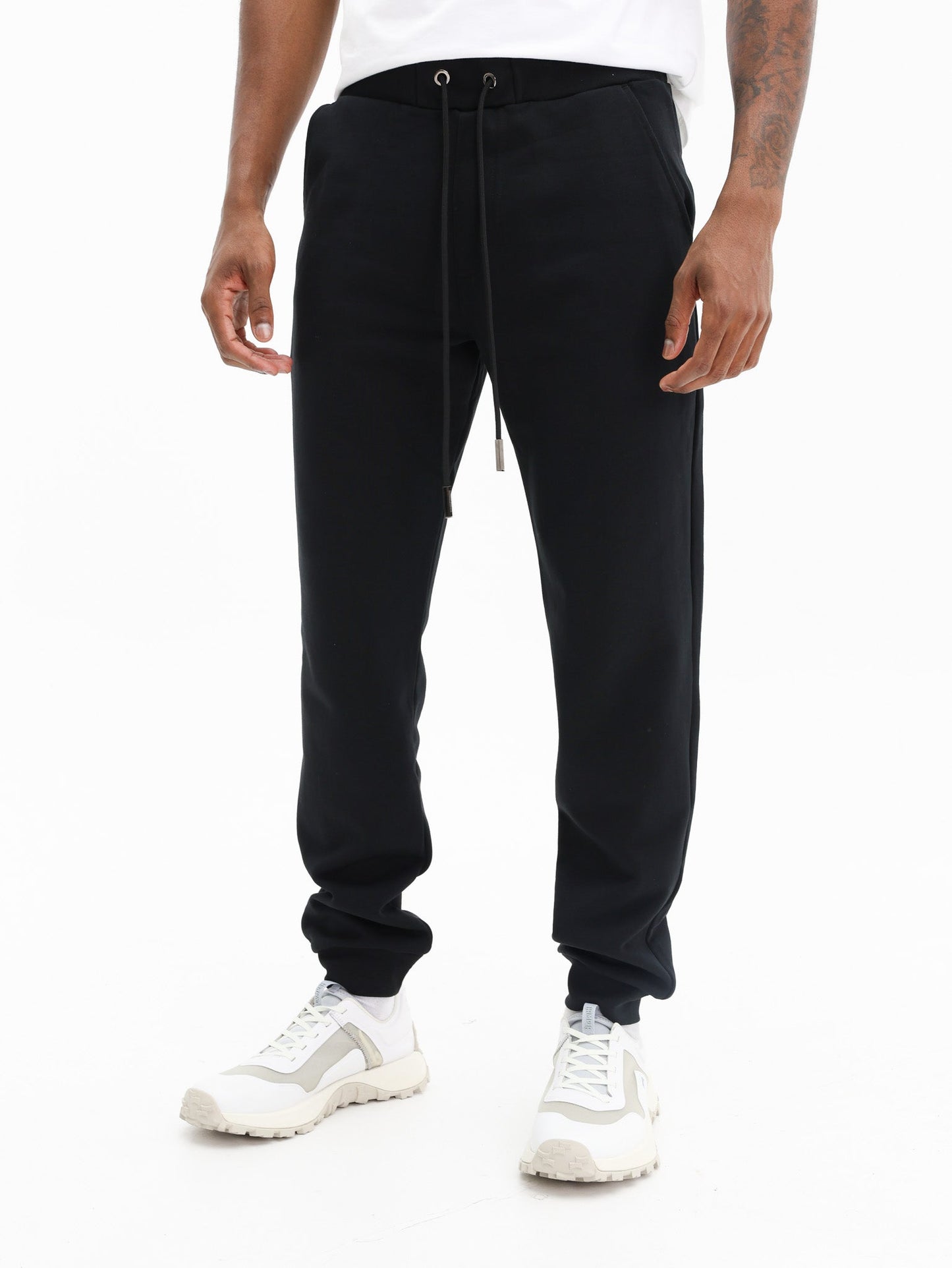 Iceberg Jogger Fleece Embro Bear Patch Black