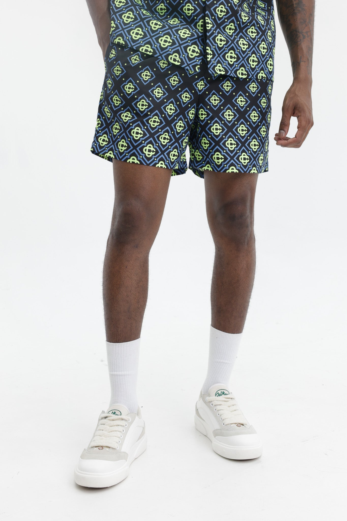 Casablanca Monogram Printed Shorts Multi