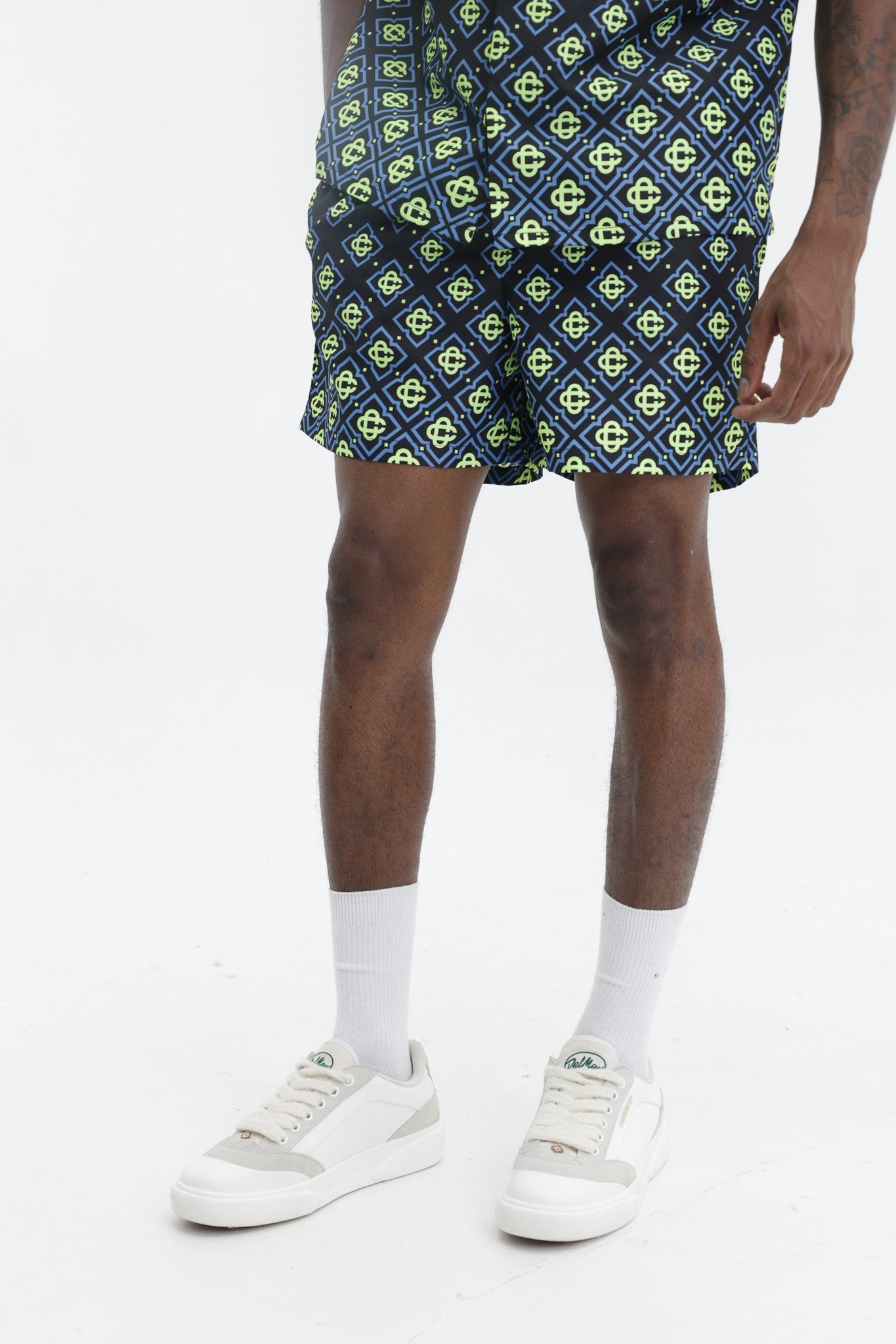 Casablanca Monogram Printed Shorts Multi