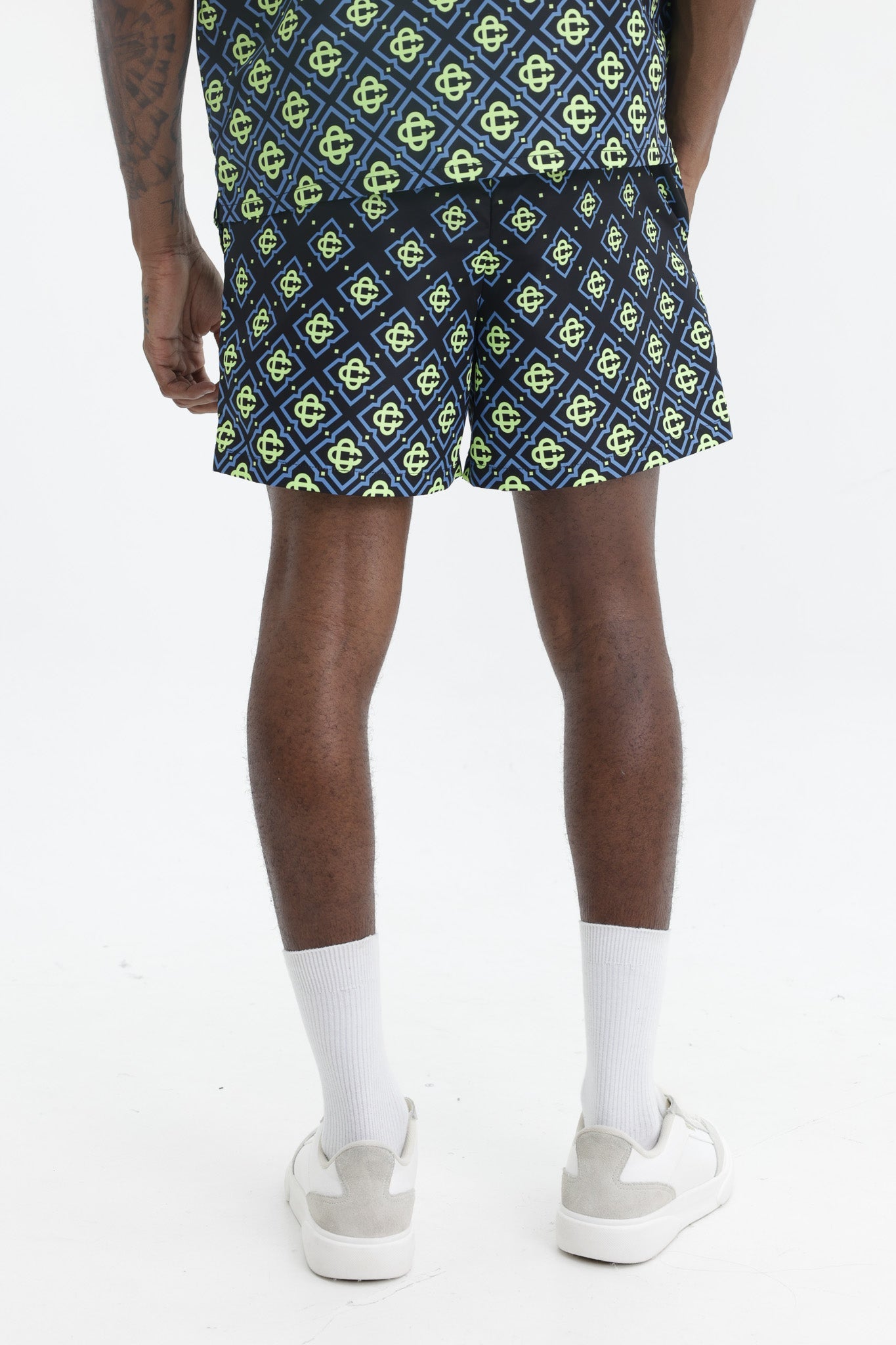Casablanca Monogram Printed Shorts Multi