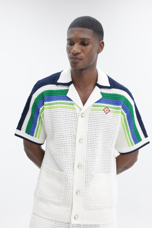 Casablanca Stripe Knit Shirt Multi