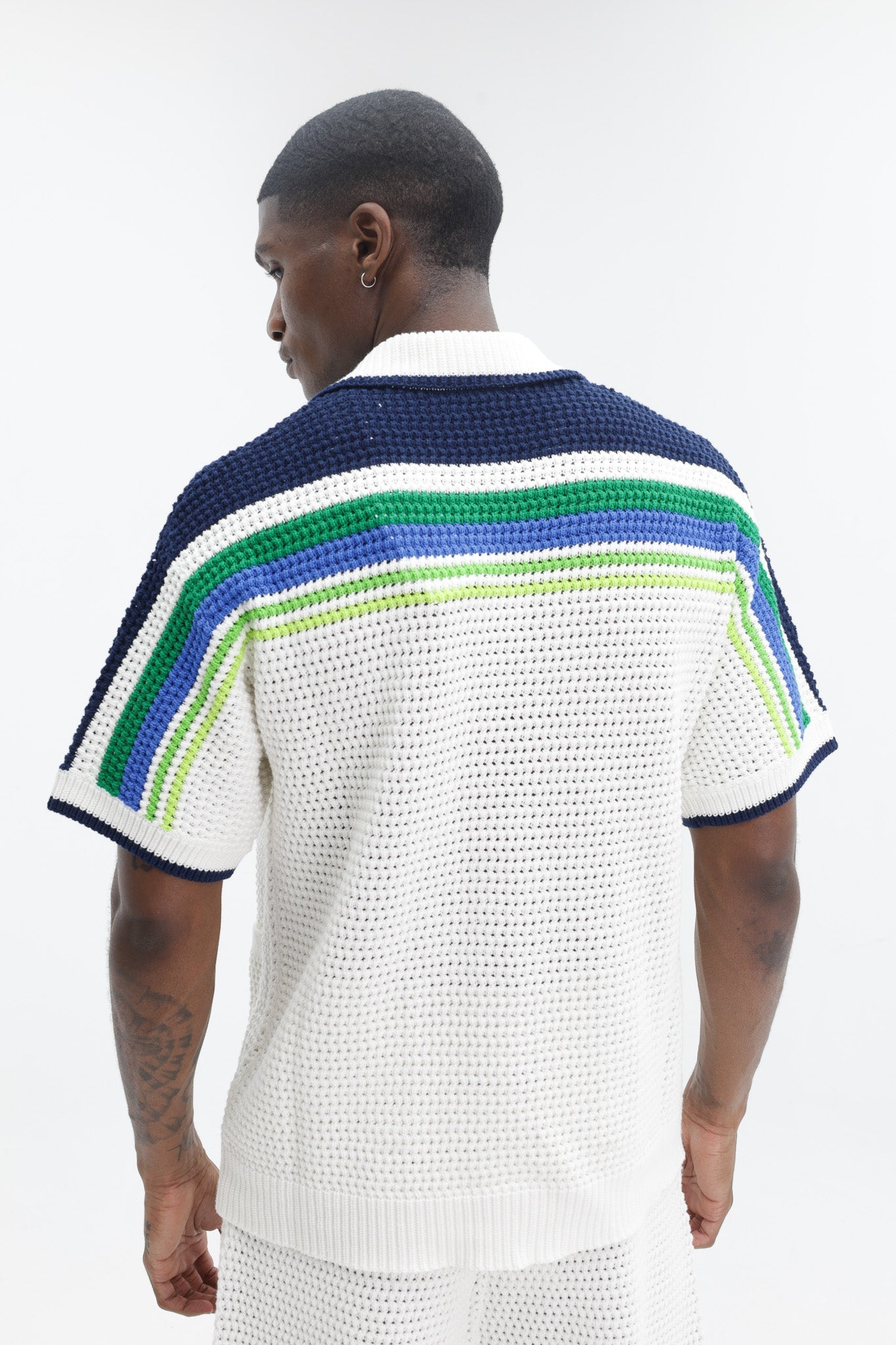 Casablanca Stripe Knit Shirt Multi