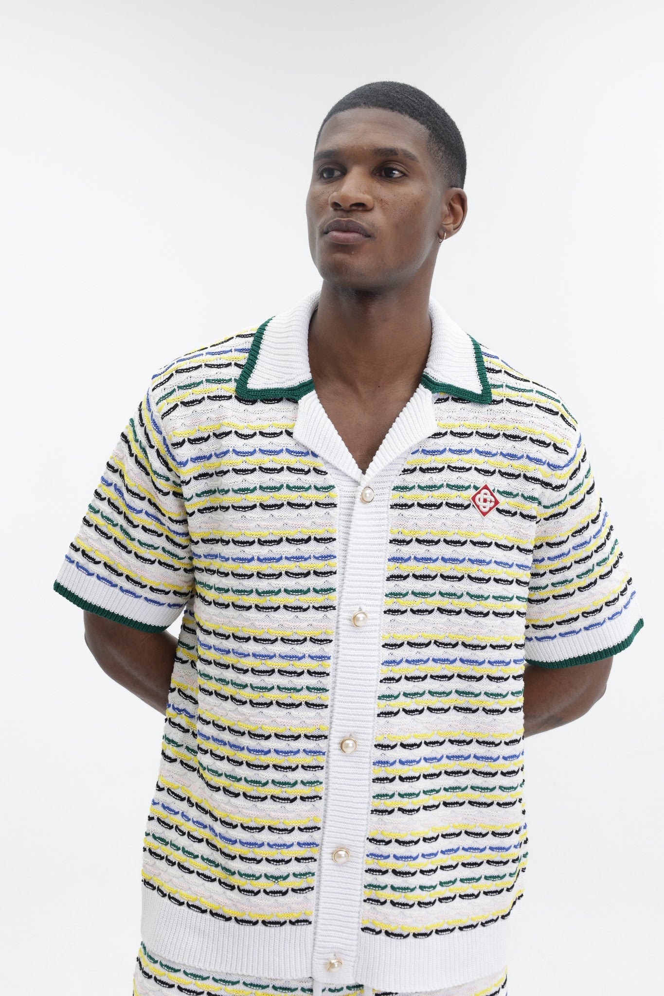 Casablanca Tuck Stitch Shirt Multi