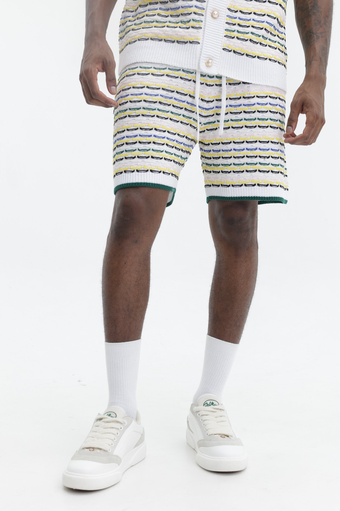 Casablanca Tuck Stitch Shorts Multi